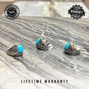 Feroza Stone Twilight Men's Ring | Lifetime Colour Warranty