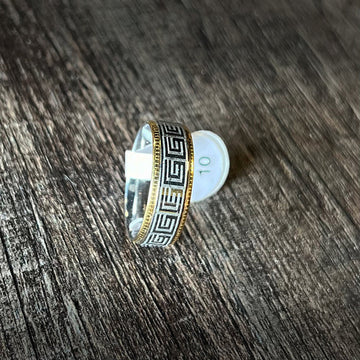 Gold Silver Titanium Ring