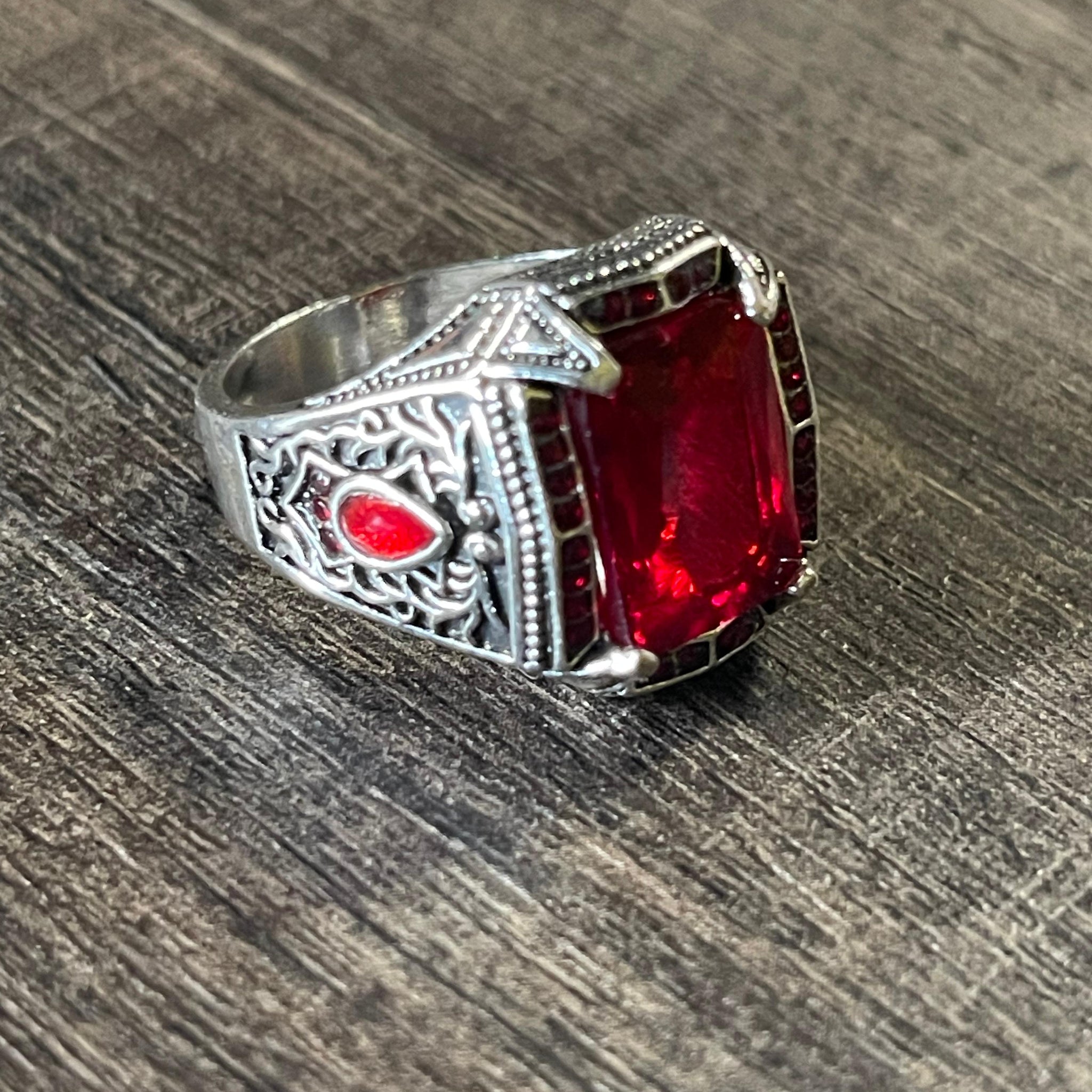 Maroon Majesty Men's Ring