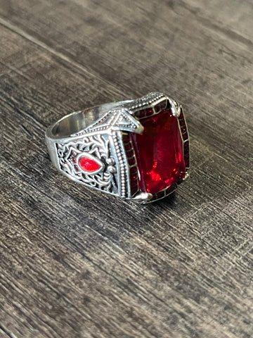 Maroon Majesty Men's Ring