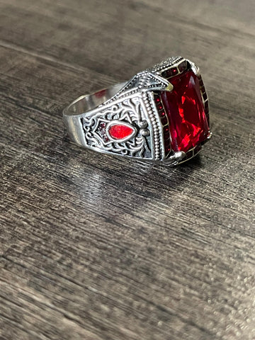 Maroon Majesty Men's Ring