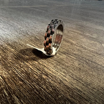 Silver Tank Chain Ring